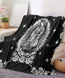 CALIFORNIA OUTFITTERS | 3-1A8 ブランケット マリア 130cm×150cm ブラック×ホワイト(ブランケット)