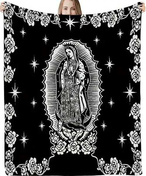 3-1A8 ブランケット マリア 130cm×150cm ブラック×ホワイト(ブランケット)|CALIFORNIA OUTFITTERS(カリフォルニア アウトフィッターズ) 3-1A8 ブランケット マリア 130cm×150cm ブラック×ホワイト(ブランケット)|CALIFORNIA OUTFITTERS(カリフォルニア アウトフィッターズ)