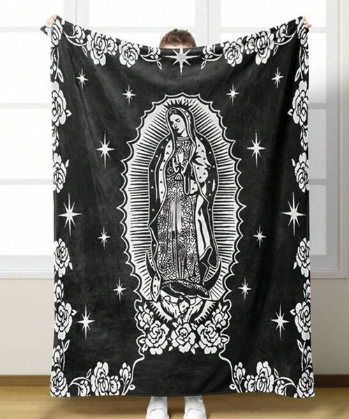 3-1A8 ブランケット マリア 130cm×150cm ブラック×ホワイト(ブランケット)|CALIFORNIA OUTFITTERS(カリフォルニア アウトフィッターズ) 3-1A8 ブランケット マリア 130cm×150cm ブラック×ホワイト(ブランケット)|CALIFORNIA OUTFITTERS(カリフォルニア アウトフィッターズ)