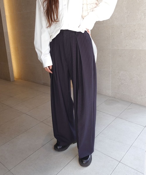 センタータックワイドスラックスパンツ（その他パンツ）｜CORNERS