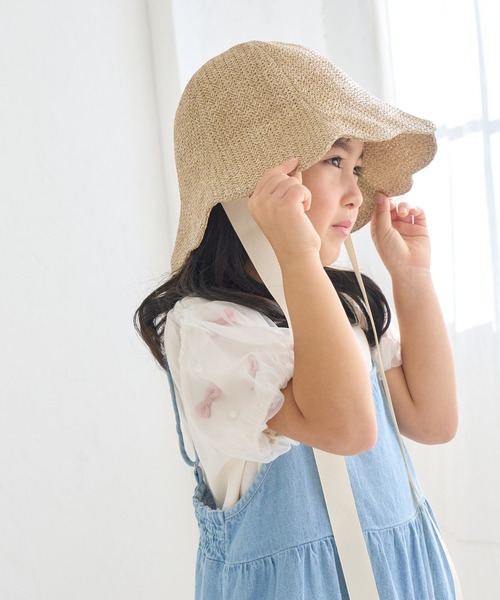 ROPE' PICNIC（ロペピクニック）の「【KIDS】【Casselini/キャセリーニ】チューリップリボンハット（ハット・キッズ・サックスブルー/キナリ・FREE）」の8枚目の写真