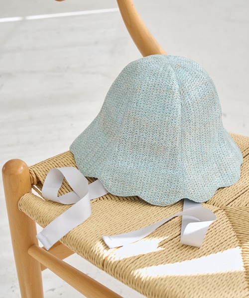 ROPE' PICNIC（ロペピクニック）の「【KIDS】【Casselini/キャセリーニ】チューリップリボンハット（ハット・キッズ・サックスブルー/キナリ・FREE）」の5枚目の写真