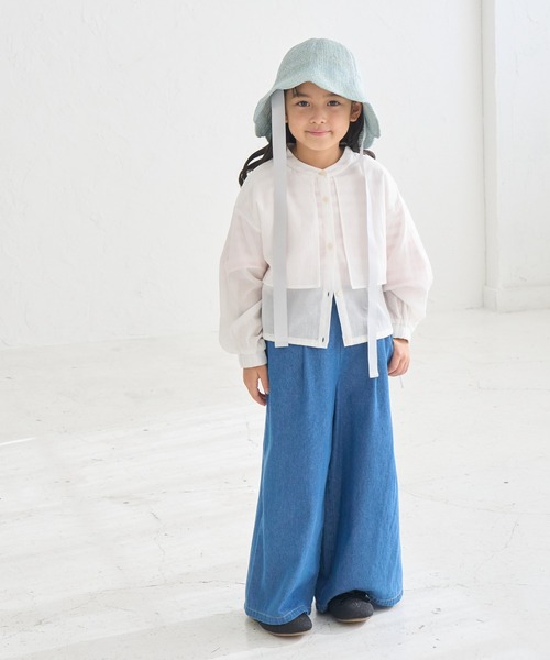 ROPE' PICNIC（ロペピクニック）の「【KIDS】【Casselini/キャセリーニ】チューリップリボンハット（ハット・キッズ・サックスブルー/キナリ・FREE）」の10枚目の写真