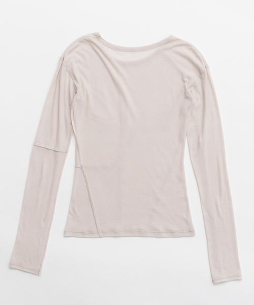 PRANK PROJECT(プランクプロジェクト)の「シアーフライスレイヤードトップ / Sheer Fraise Layered Top(Tシャツ/カットソー・レディース・グレー・FREE)」の13枚目の写真