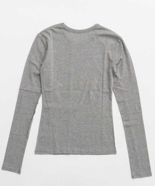 PRANK PROJECT(プランクプロジェクト)の「シアーフライスレイヤードトップ / Sheer Fraise Layered Top(Tシャツ/カットソー・レディース・グレー・FREE)」の19枚目の写真