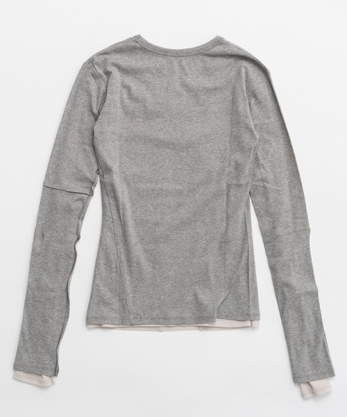 PRANK PROJECT(プランクプロジェクト)の「シアーフライスレイヤードトップ / Sheer Fraise Layered Top(Tシャツ/カットソー・レディース・グレー・FREE)」の11枚目の写真