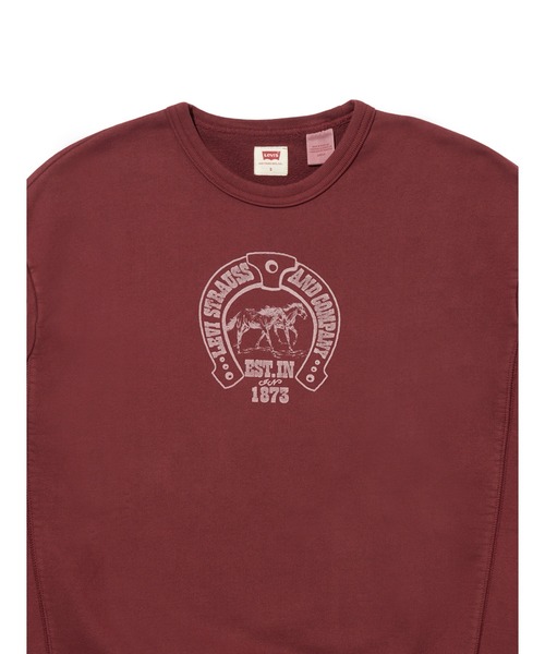 Levi's（リーバイス）の「Levi's/リーバイス グラフィック クルーネックスウェットシャツ（スウェット・レディース・レッド・S/M/L）」の9枚目の写真