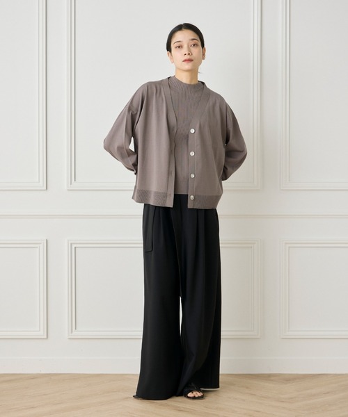 INED（イネド）の「ドライギャバ ベルテッドパンツ（その他パンツ・レディース・ブラック/ベージュ・9号/11号/7号）」の12枚目の写真