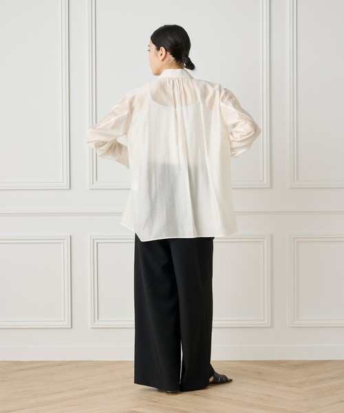 INED（イネド）の「ドライギャバ ベルテッドパンツ（その他パンツ・レディース・ブラック/ベージュ・9号/11号/7号）」の18枚目の写真