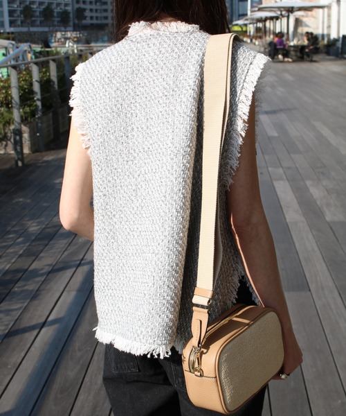 CYAN TOKYO】tweed vest | 『Scrap Book』『LAGLAIA』公式