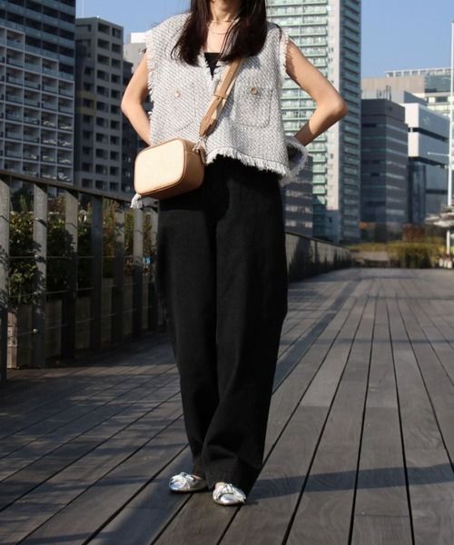 CYAN TOKYO】tweed vest | 『Scrap Book』『LAGLAIA』公式