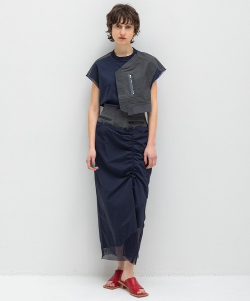 AULA AILA(アウラアイラ)の「ミリタリーTシャツ(Tシャツ/カットソー・レディース・オフホワイト/ブラック/ネイビー・0)」の16枚目の写真