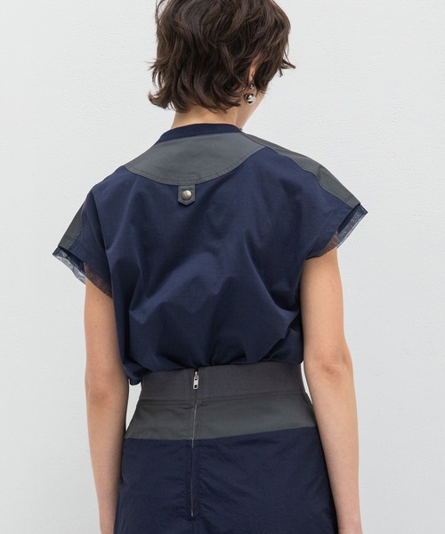 AULA AILA(アウラアイラ)の「ミリタリーTシャツ(Tシャツ/カットソー・レディース・オフホワイト/ブラック/ネイビー・0)」の15枚目の写真