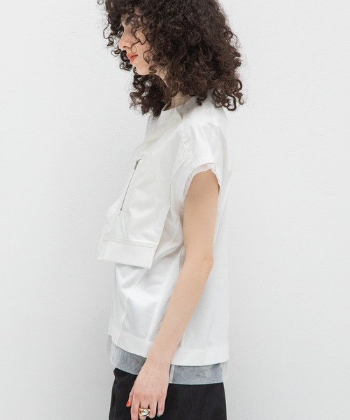 AULA AILA(アウラアイラ)の「ミリタリーTシャツ(Tシャツ/カットソー・レディース・オフホワイト/ブラック/ネイビー・0)」の21枚目の写真