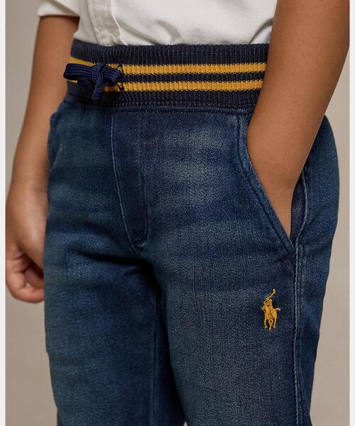 POLO RALPH LAUREN CHILDRENSWEAR（ポロ ラルフ ローレン チルドレンズウェア）の「ストレッチ デニム ジョガー パンツ（デニムパンツ・キッズ・ブルー・3/4/6/7）」の5枚目の写真