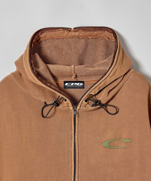 CPG（シーピージー）の「24SS-CPG-06 CPG FULL ZIP HOODIE（パーカー・メンズ・ブラウン/グレー・MEDIUM/LARGE/X-LARGE）」の10枚目の写真