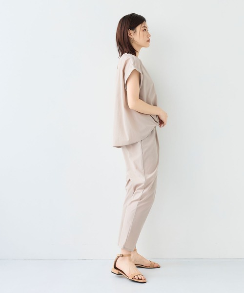 CROSS FUNCTION（クロスファンクション）の「《撥水 / UV》ハジクションタックギャザーブラウス【CF/クロスファンクション】（シャツ/ブラウス・レディース・ライトベージュ/ホワイト/ブラック/グレー・LL/L/M）」の21枚目の写真