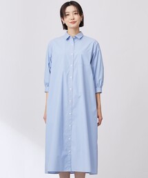 美品【ジェイプレスJ.PRESS】Lサイズ ベルト付き 膝丈ワンピース 上品 紺 J.PRESS / ジェイプレス ワンピース | ファッション通販
