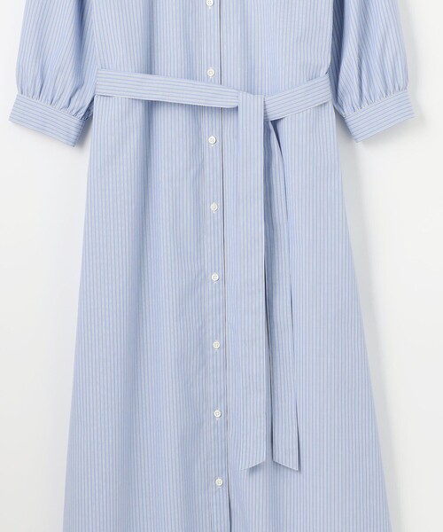 J.PRESS(ジェイプレス)の「【洗える・接触冷感・UVケア】エステネージュ シャツ ワンピース(シャツワンピース・レディース・ネイビー系1/ブラック系/ブルー系1・T13/T15)」の21枚目の写真