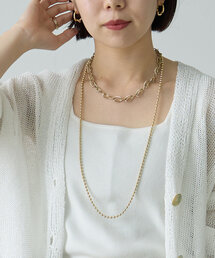 Jena espace merveilleux | マルチボールチェーンネックレス(ネックレス)
