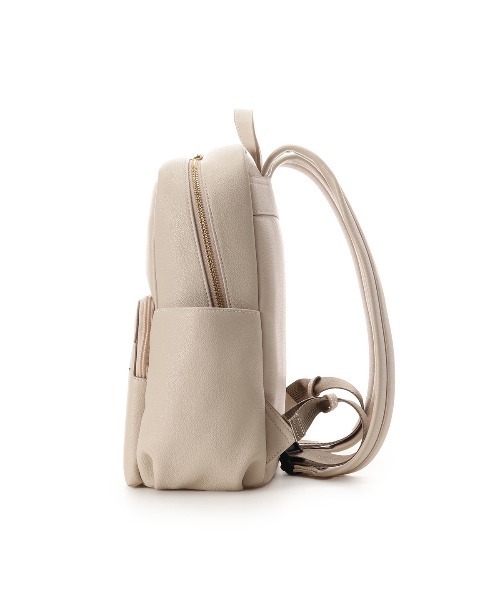 & chouette(アンドシュエット)の「シンプルスクエアリュック(PC対応)(バックパック/リュック・レディース・オールドローズ系/オフホワイト/ブラック・FREE)」の13枚目の写真