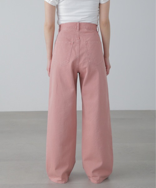 FREE'S MART（フリーズマート）の「◆ワイドストレートカラーパンツ（その他パンツ・レディース・ブルー系その他3/ベージュ/ピンク・SMALL/MEDIUM）」の6枚目の写真