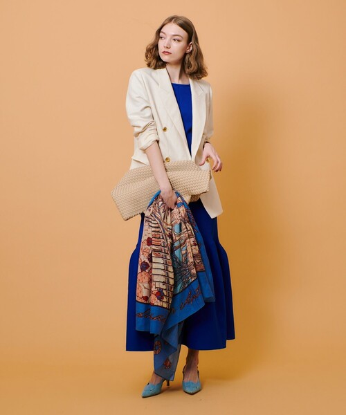 シャークスキンダブルブレストジャケット（テーラードジャケット