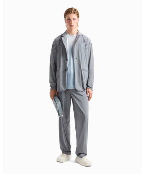 EMPORIO ARMANI(エンポリオアルマーニ)の「【エンポリオ アルマーニ】ASV オーバーサイズTシャツ リヨセル混紡ジャージー グラデーション(Tシャツ/カットソー・メンズ・アクア・LARGE/MEDIUM/X-LARGE/XX-LARGE/X-SMALL/SMALL)」の3枚目の写真