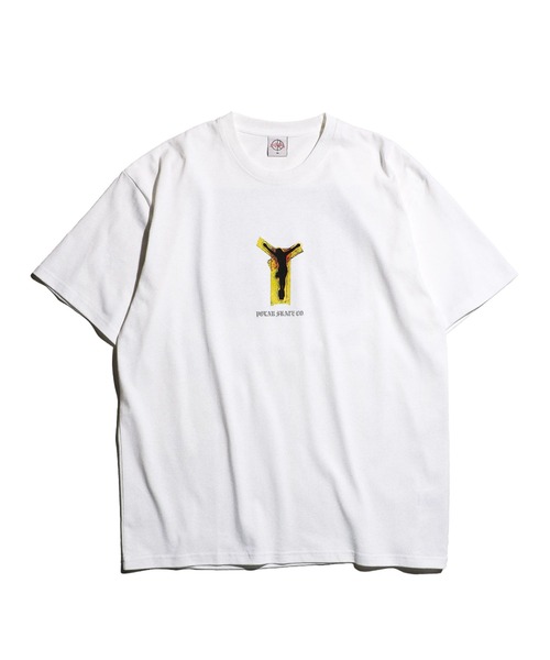 Tシャツ セール】 プリントボーダー 5分袖Tシャツ （Tシャツ