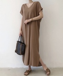 2wayバックカシュクールロングワンピース