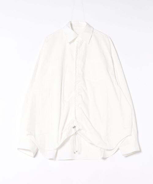 ブラウス シャツ drawstring oversize shirt レディース セール】drawstring oversize shirt（シャツ/ブラウス）｜SUWDEE