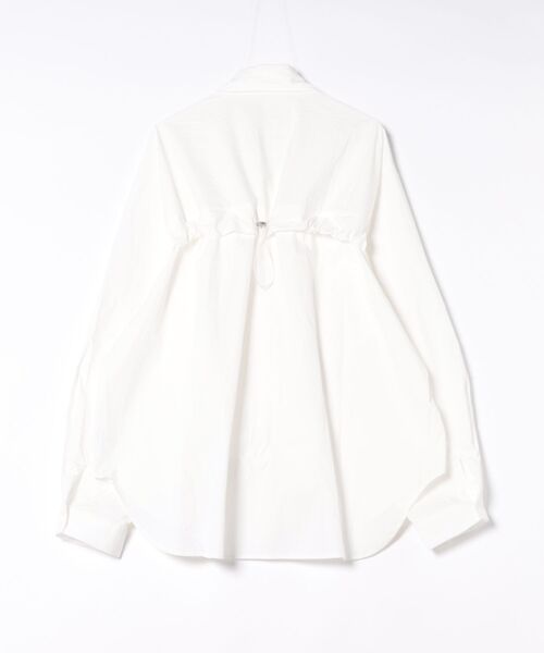 SUWDEE(スーディー)の「drawstring oversize shirt(シャツ/ブラウス・レディース・ホワイト/ブラウン・FREE)」の11枚目の写真
