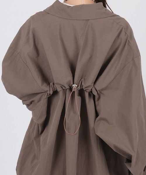 ブラウス シャツ drawstring oversize shirt レディース セール】drawstring oversize shirt（シャツ/ブラウス）｜SUWDEE