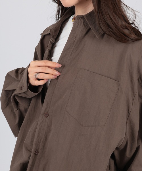 セール】drawstring oversize shirt（シャツ/ブラウス）｜SUWDEE