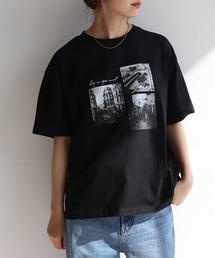 【anyfee/プラスサイズ】ロゴプリント半袖Tシャツ《選べるデザイン》