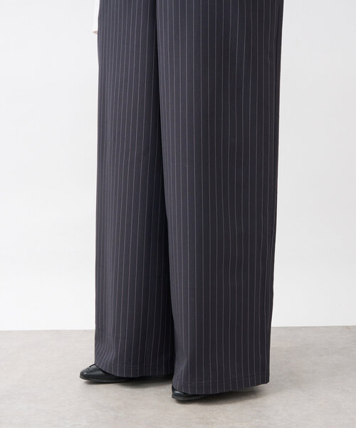 un dix cors（アンディコール）の「《大人コーデに◎》ストライプオーバーサロペット（サロペット/オーバーオール・レディース・グレー/ブラック・FREE/S）」の15枚目の写真