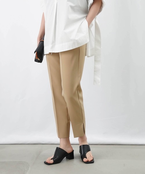 LUCA/LADY LUCK LUCA(ルカ/レディラックルカ)の「LC/LLL ストレッチスリットパンツ/ドロストストレッチパンツ(その他パンツ・レディース・ベージュ/ブラック/グレイッシュベージュ・36/38)」の17枚目の写真