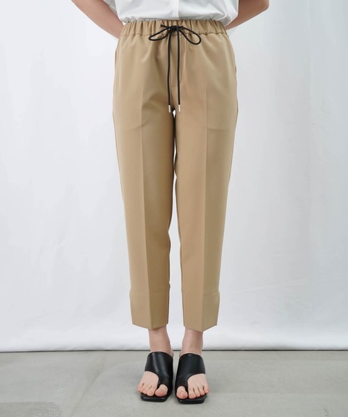 LC/LLL ストレッチスリットパンツ/ドロストストレッチパンツ