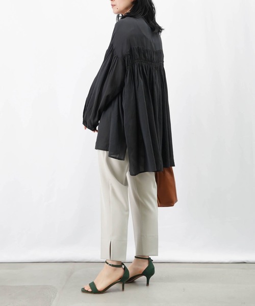 LUCA/LADY LUCK LUCA(ルカ/レディラックルカ)の「LC/LLL ストレッチスリットパンツ/ドロストストレッチパンツ(その他パンツ・レディース・ベージュ/ブラック/グレイッシュベージュ・36/38)」の11枚目の写真