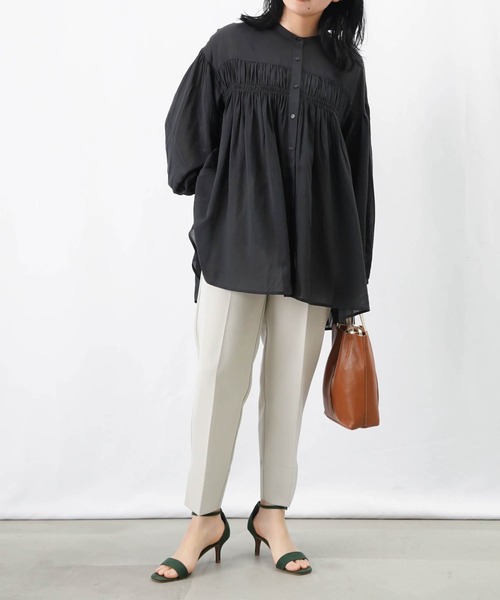 LUCA/LADY LUCK LUCA(ルカ/レディラックルカ)の「LC/LLL ストレッチスリットパンツ/ドロストストレッチパンツ(その他パンツ・レディース・ベージュ/ブラック/グレイッシュベージュ・36/38)」の16枚目の写真