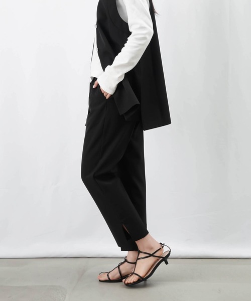 LUCA/LADY LUCK LUCA(ルカ/レディラックルカ)の「LC/LLL ストレッチスリットパンツ/ドロストストレッチパンツ(その他パンツ・レディース・ベージュ/ブラック/グレイッシュベージュ・36/38)」の8枚目の写真