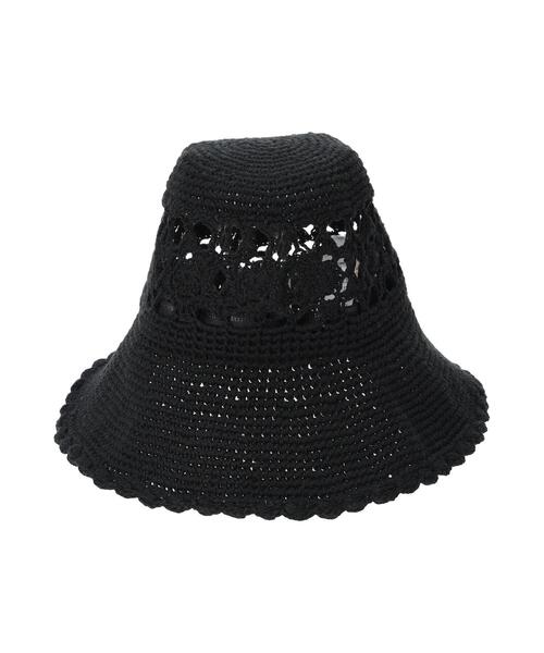 Samansa Mos2（サマンサ モスモス）の「モチーフニットハット（ハット・レディース・ブラック/キナリ・F）」の17枚目の写真