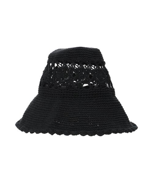 Samansa Mos2（サマンサ モスモス）の「モチーフニットハット（ハット・レディース・ブラック/キナリ・F）」の15枚目の写真
