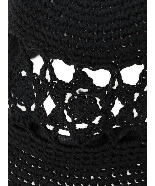 Samansa Mos2（サマンサ モスモス）の「モチーフニットハット（ハット・レディース・ブラック/キナリ・F）」の13枚目の写真