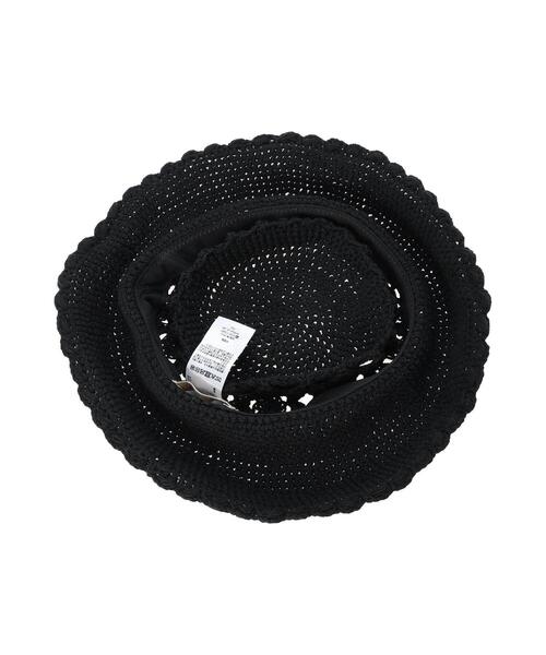 Samansa Mos2（サマンサ モスモス）の「モチーフニットハット（ハット・レディース・ブラック/キナリ・F）」の11枚目の写真