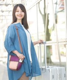 レザー」に該当するバッグ（パープル/紫色系）ファッション通販