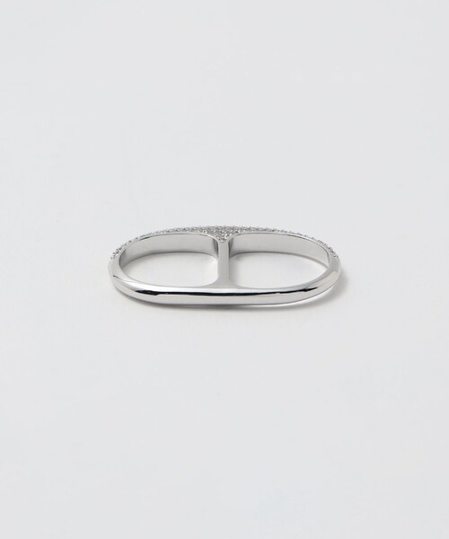 UNITED ARROWS(ユナイテッドアローズ)の「パヴェ ダブルフィンガー リング(リング・レディース・シルバー・FREE)」の4枚目の写真