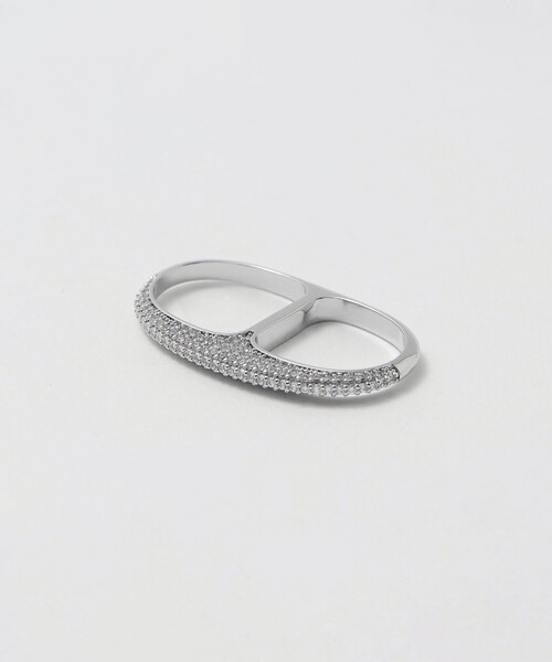 UNITED ARROWS(ユナイテッドアローズ)の「パヴェ ダブルフィンガー リング(リング・レディース・シルバー・FREE)」の5枚目の写真