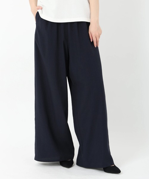 STRAWBERRY-FIELDS（ストロベリーフィールズ）の「ウエストギャザーパンツ（その他パンツ・レディース・黄緑系/ネイビー/ブラック/ライトグレー/ブラウン/ライトグリーン・1/2）」の6枚目の写真