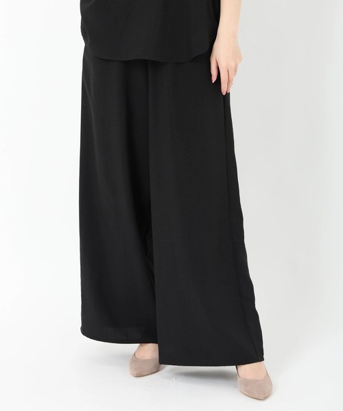 STRAWBERRY-FIELDS（ストロベリーフィールズ）の「ウエストギャザーパンツ（その他パンツ・レディース・黄緑系/ネイビー/ブラック/ライトグレー/ブラウン/ライトグリーン・1/2）」の2枚目の写真